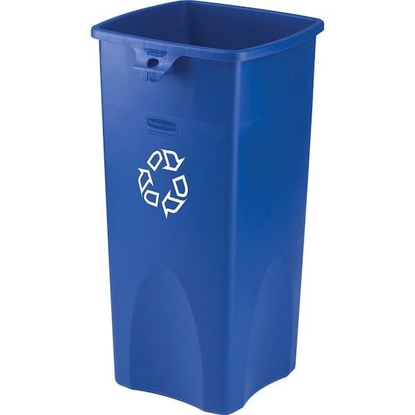 Rubbermaid Commercial 23 gal Square Untouchable Square Container, Blue, Resin RCP356973BECT - main